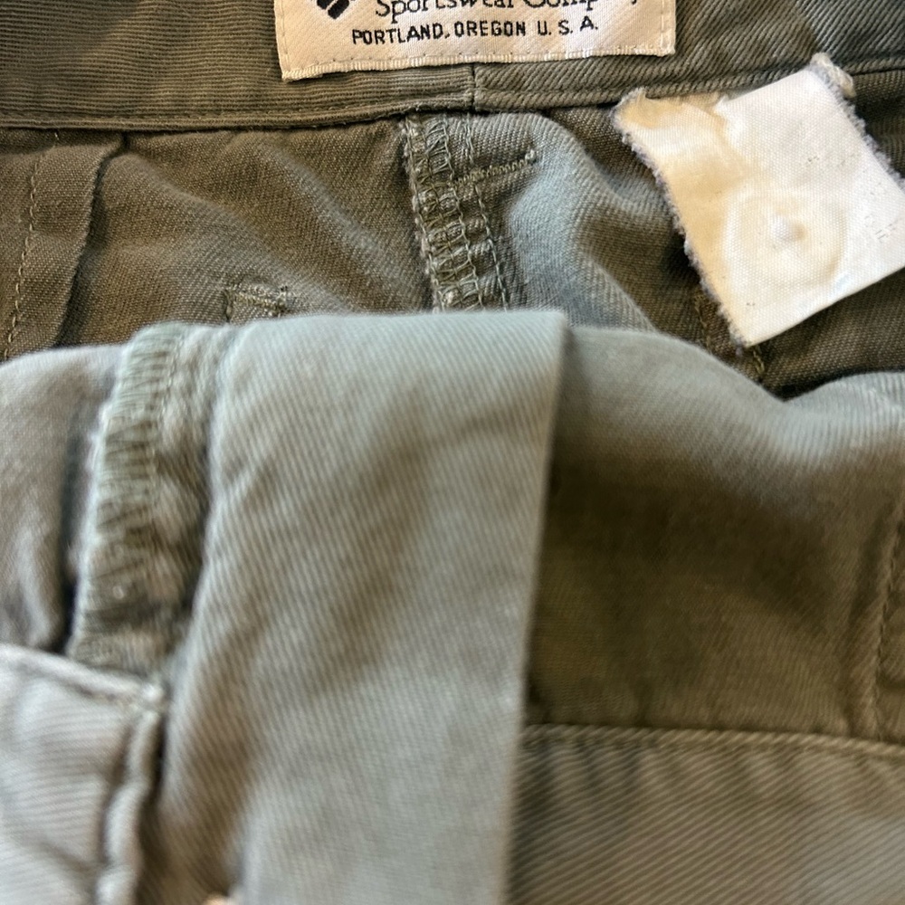 Columbia Olive Green Sporty Gorpcore Outdoor Skirt Front Button & Zip Size Small - Picture 4 of 7